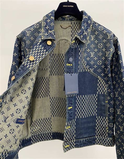 louis vuitton blue jacket|louis vuitton checkered jacket.